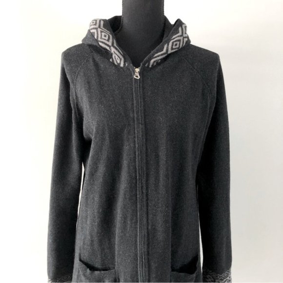 Womens Aventura Berlin Hooded Organic cotton blend zip up Cardigan size M - Picture 3 of 12